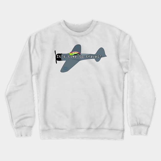 Airplane Crewneck Sweatshirt by momomoma